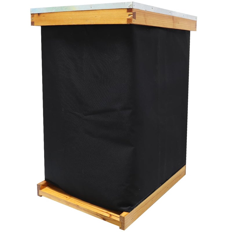 witbee Winter Bee Hive Wrap for 10 Frame Beehives, Beehive Winter Protection Cover, Cozy Windproof Warm Bee Hive Insulation Wrap for 2 Deep Hives with 1 Medium Hive Box (80.7"x25.5") - Image 1
